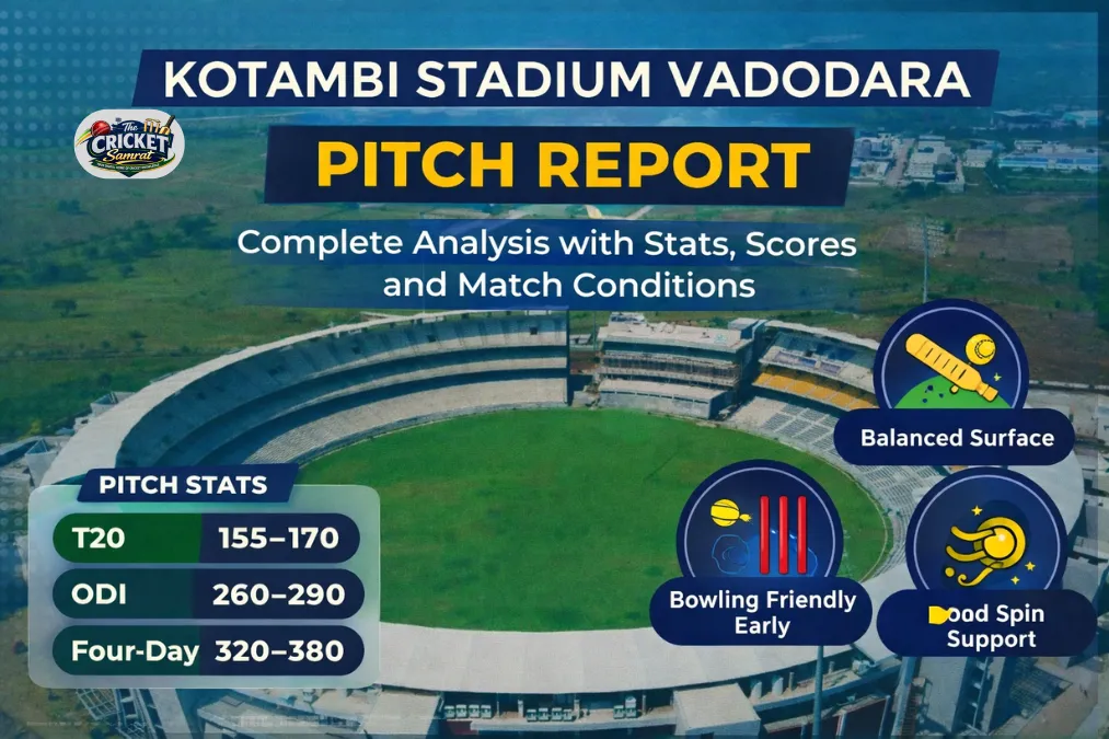 Kotambi Stadium Vadodara Pitch Report